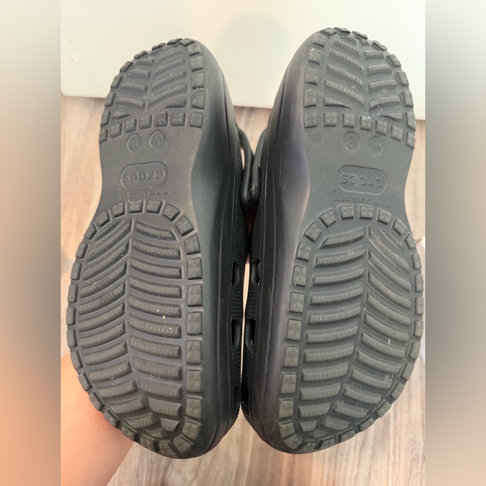 CROCS Black High Platform Clogs - image 3